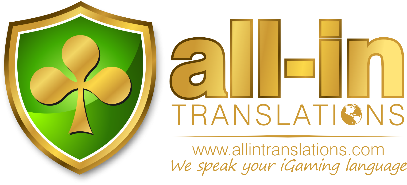 Allin Trans Gold White - Emblem Clipart (1733x787), Png Download