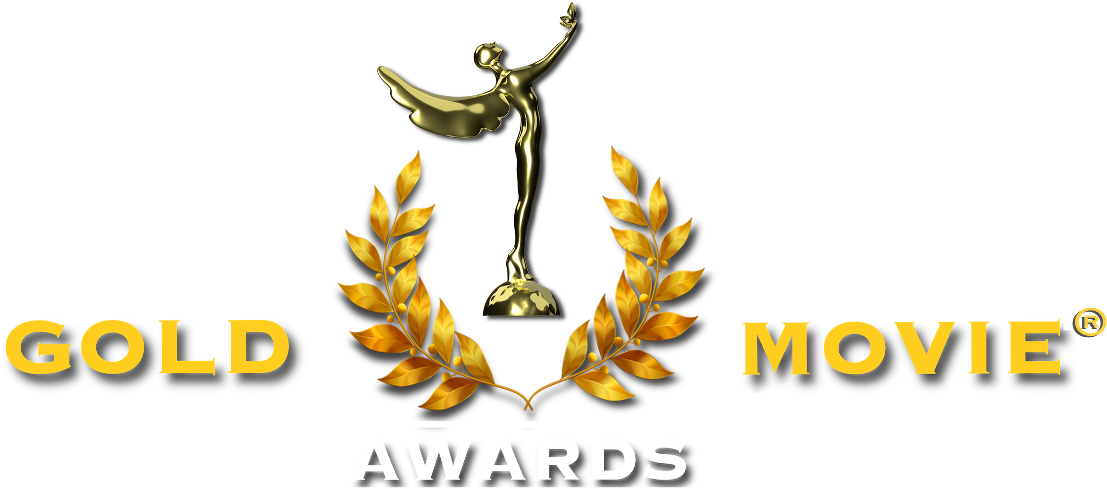 Gold Movie Awards Clipart (3000x1299), Png Download
