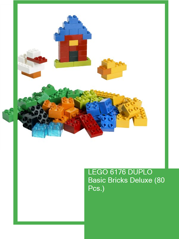 Lego 6176 Duplo Basic Bricks Deluxe - Lego 6176 Clipart (735x1100), Png Download