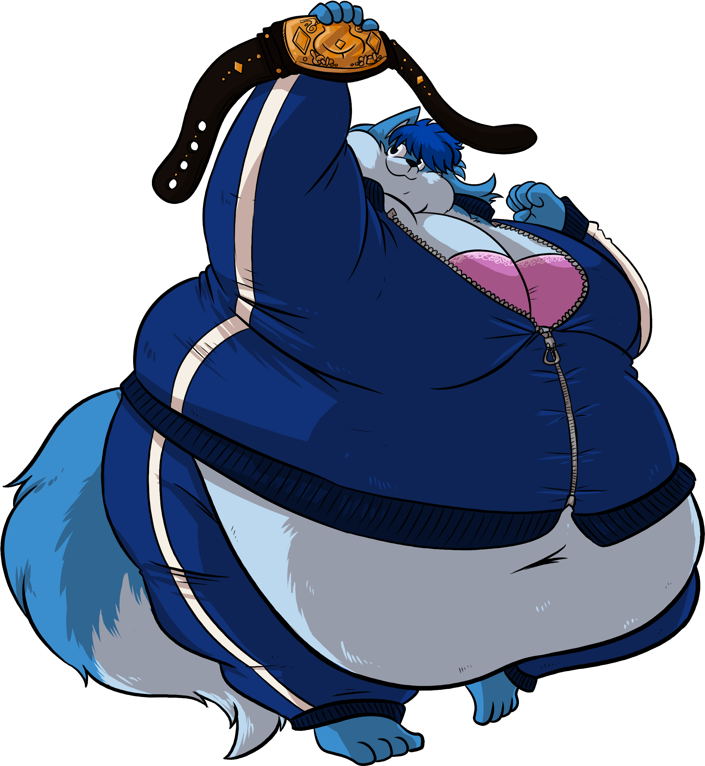 A Champion Belly - Cartoon Clipart (2598x2547), Png Download