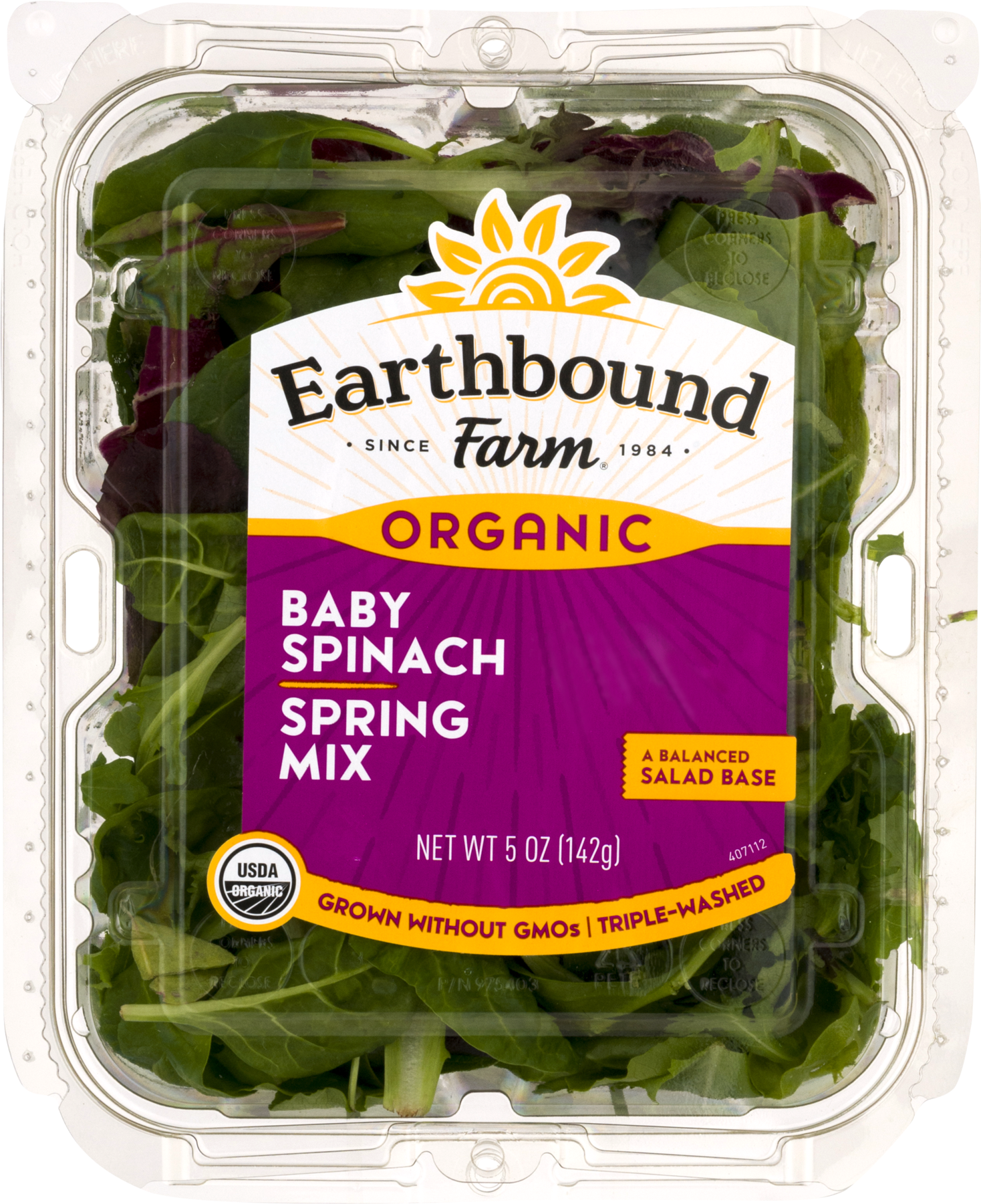 Baby Spinach Spring Mix Clipart (1800x1800), Png Download