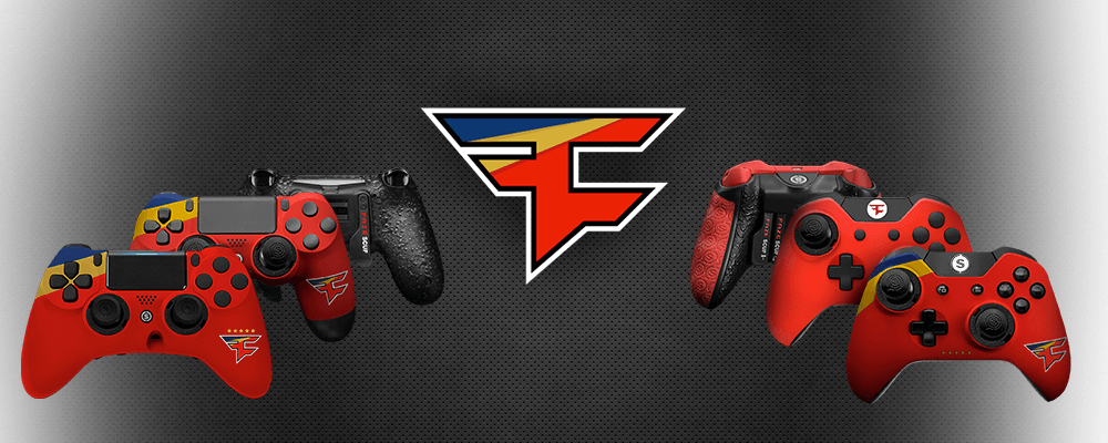 Clan Custom Controllers Scuf - Faze Clan Controller Clipart (1000x400), Png Download