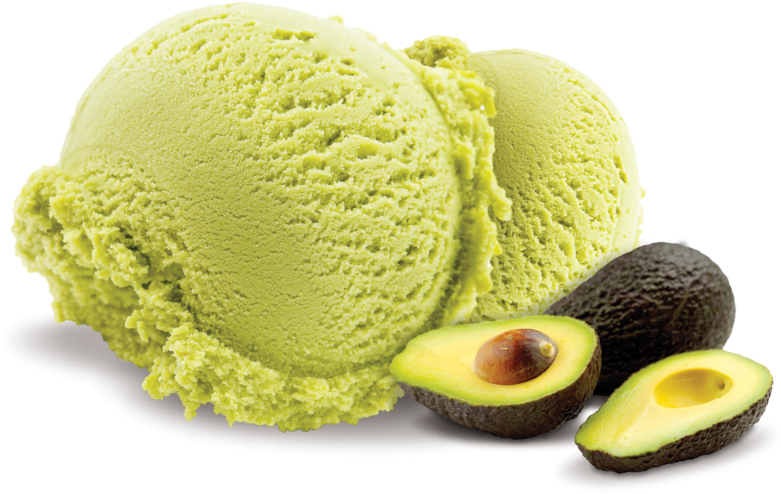 Scoop - Ice Cream Avocado Png Clipart (800x800), Png Download