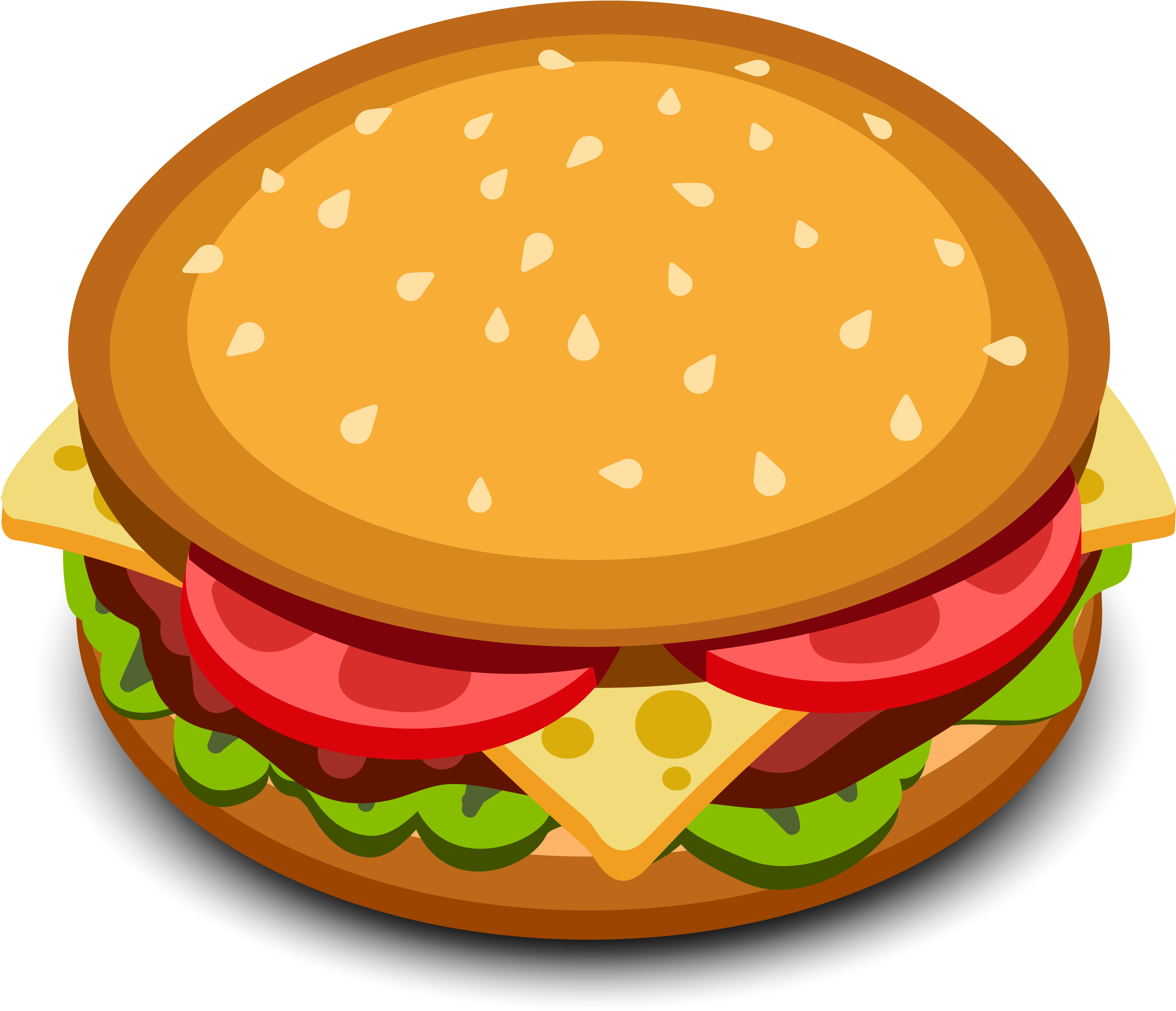 Hamburger Clipart Burger - Cute Hamburger Clip Art, HD Png Download is free  transparent png image. To ex…