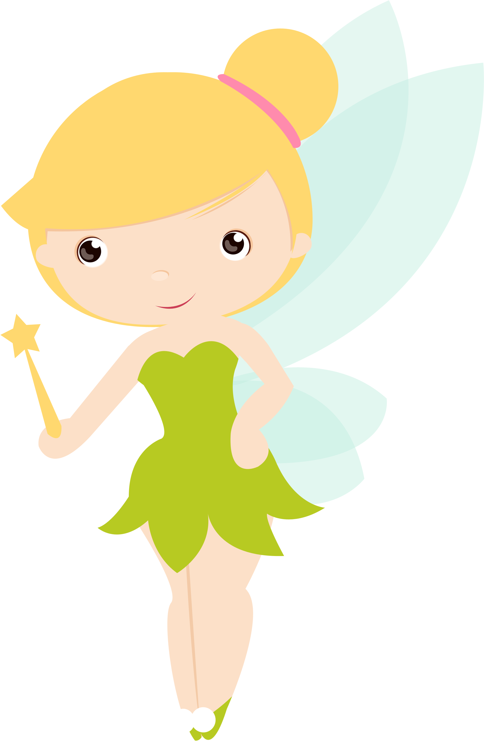Baby Clipart Tinkerbell - Sininho Cute Png Transparent Png (1954x2992), Png Download