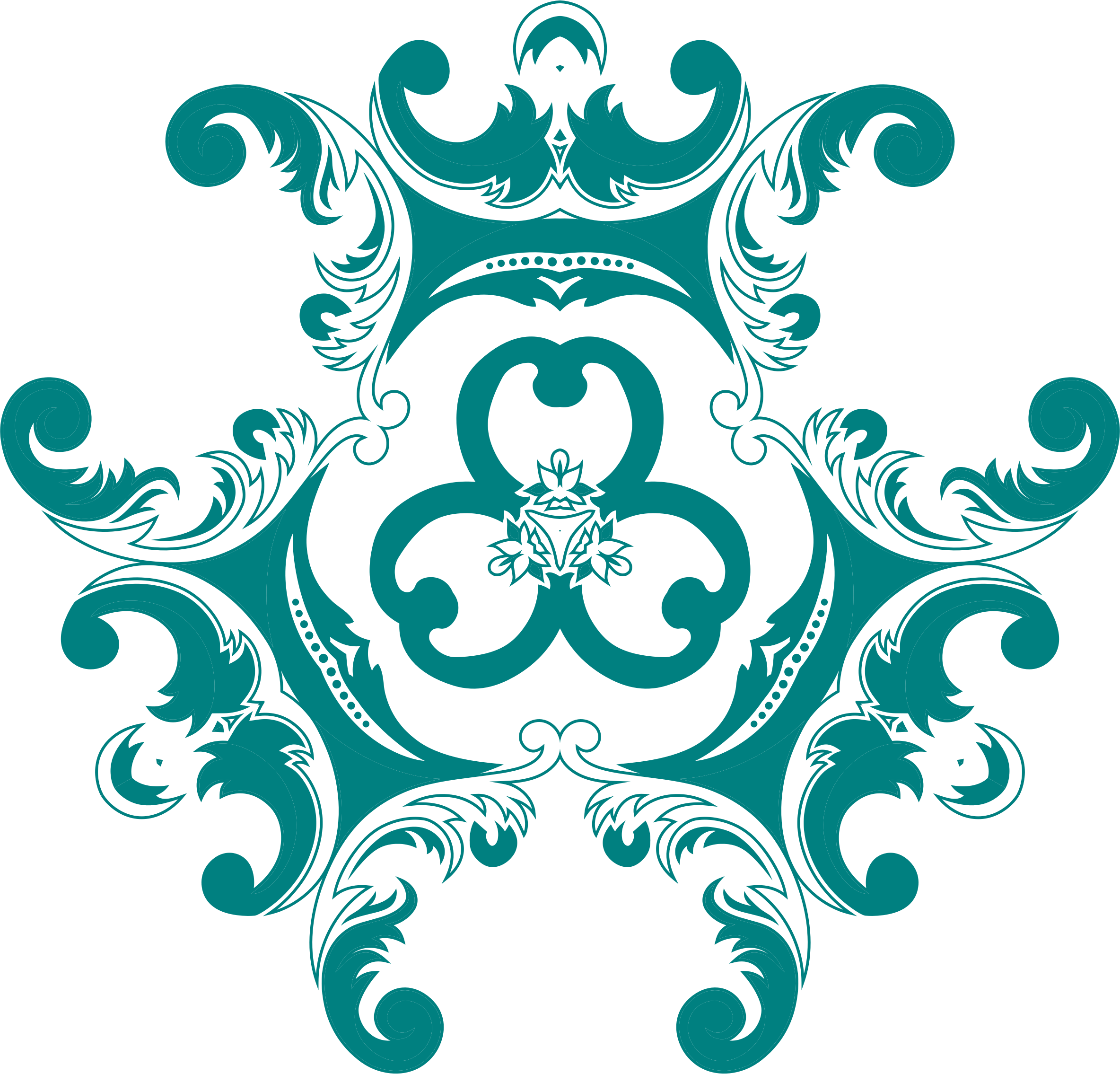 This Free Icons Png Design Of Vintage Floral Style Clipart (2368x2270), Png Download