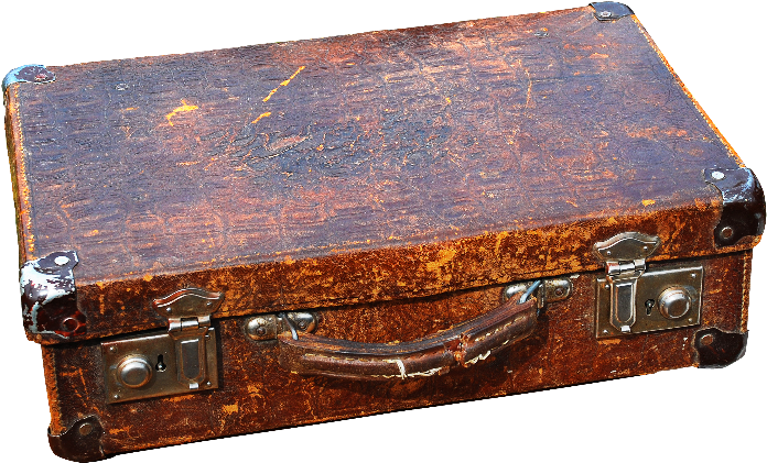 Vintage Leather Suitcase Png - Object Vintage Png Transparent Clipart (800x600), Png Download