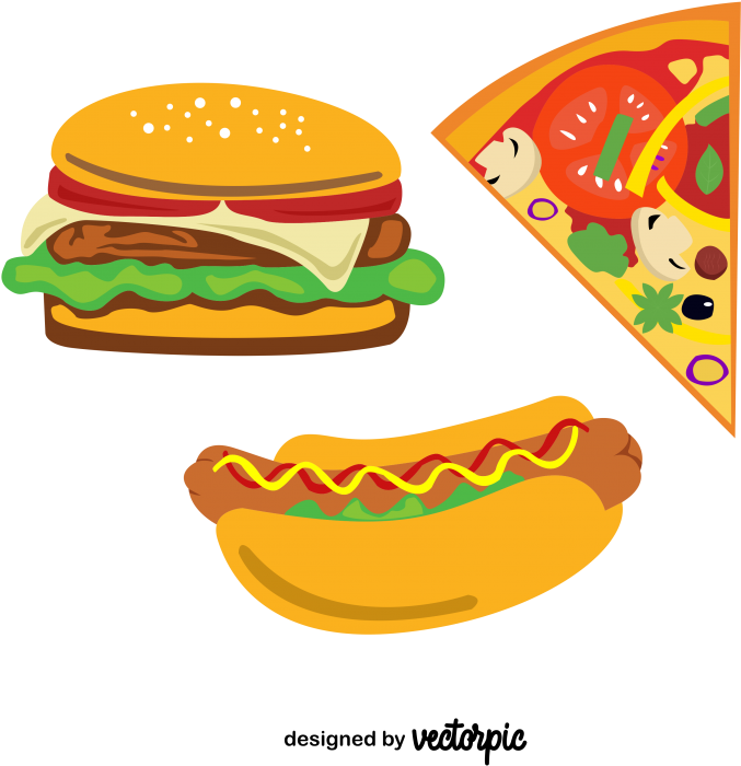 Hamburger , Png Download - Chicago-style Hot Dog Clipart (677x700), Png Download