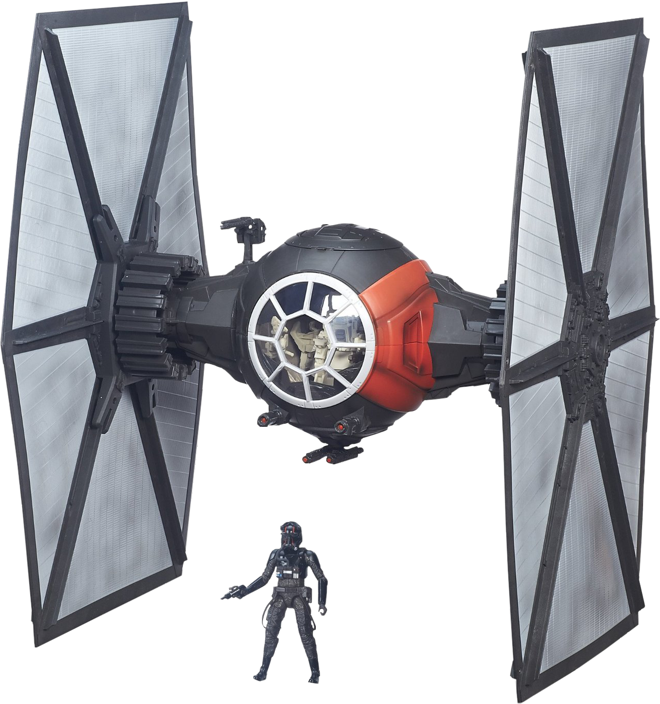 First - Star Wars The Black Series Tie Fighter Clipart (1285x1369), Png Download