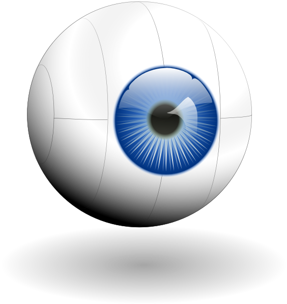 Vector Royalty Free Library Cyber Eye Clip Art At Clker - Eye Clip Art - Png Download (564x598), Png Download