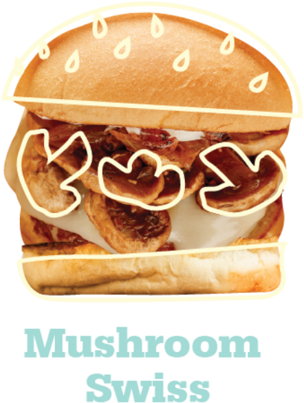 The Atomic Burger Green Chile Burger Jamburger Mushroom - Fast Food Clipart (600x600), Png Download