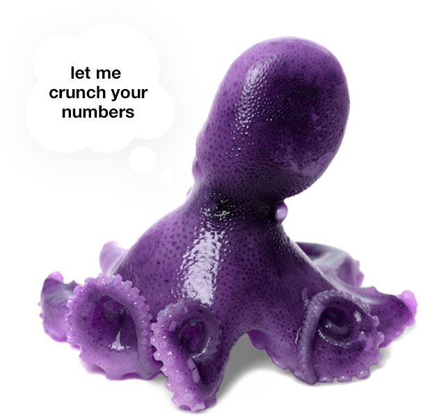 Marketing Spend Calculator - Purple Octopus Toy Png Clipart (605x599), Png Download