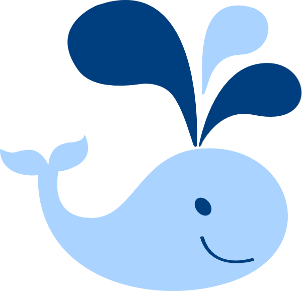 Blue Baby Whale Clip Art At Clker Pluspng - Whale Clipart Png Transparent Png (600x578), Png Download