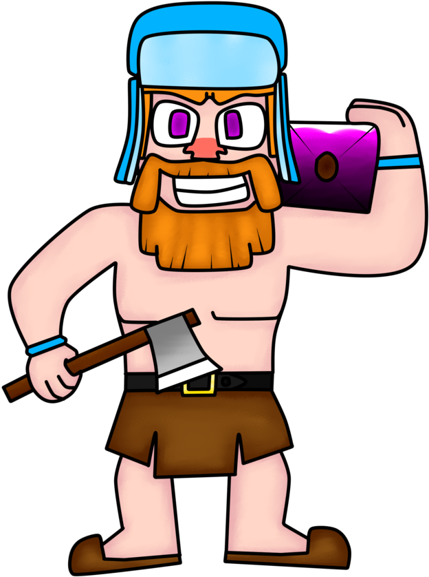 Vector Transparent Download Of Clash Royale By Junior - Clash Royale Images Lumberjack Clipart (913x875), Png Download