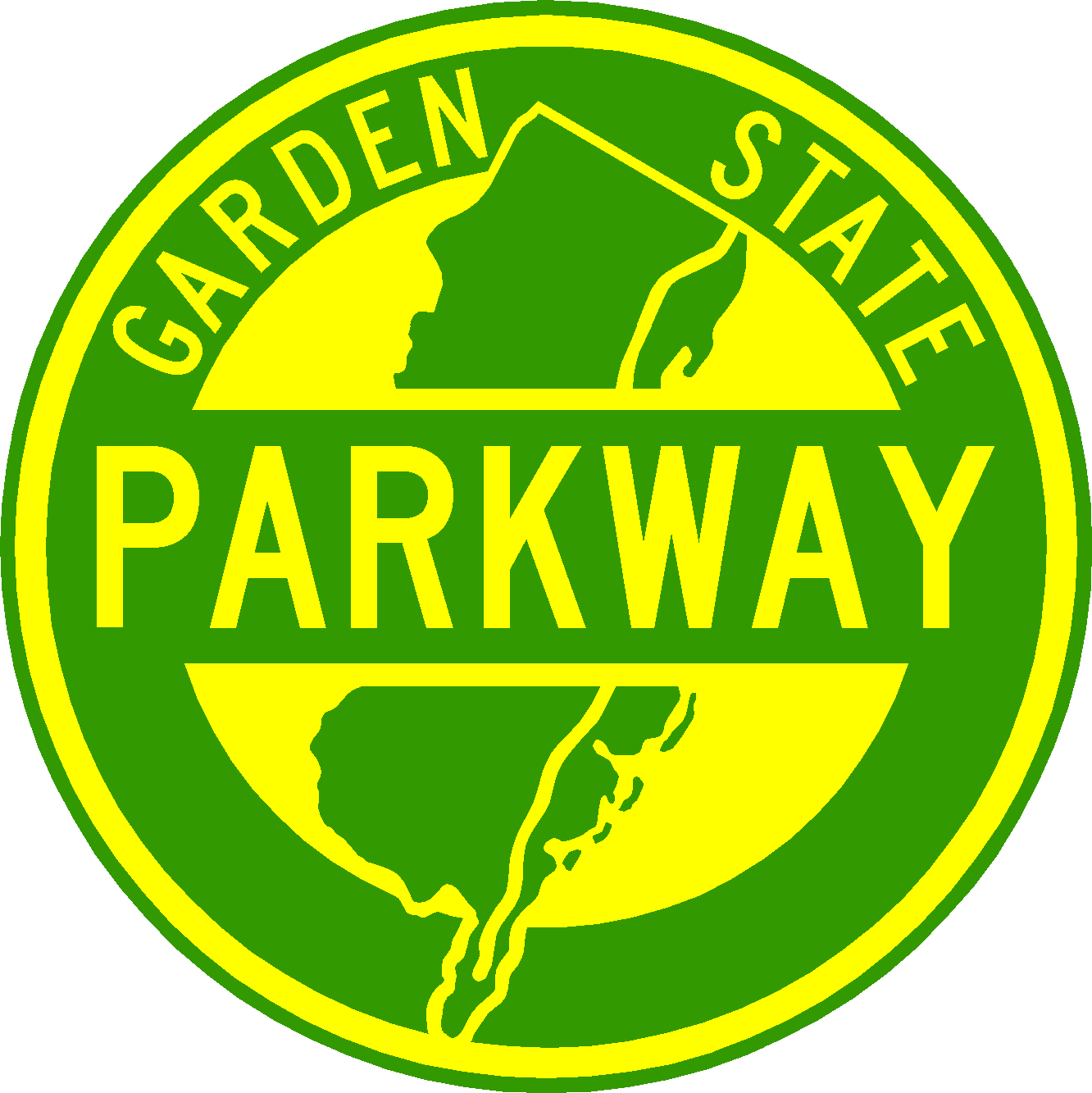 Gspkwy Shield - Garden State Parkway Logo Clipart (1332x1333), Png Download