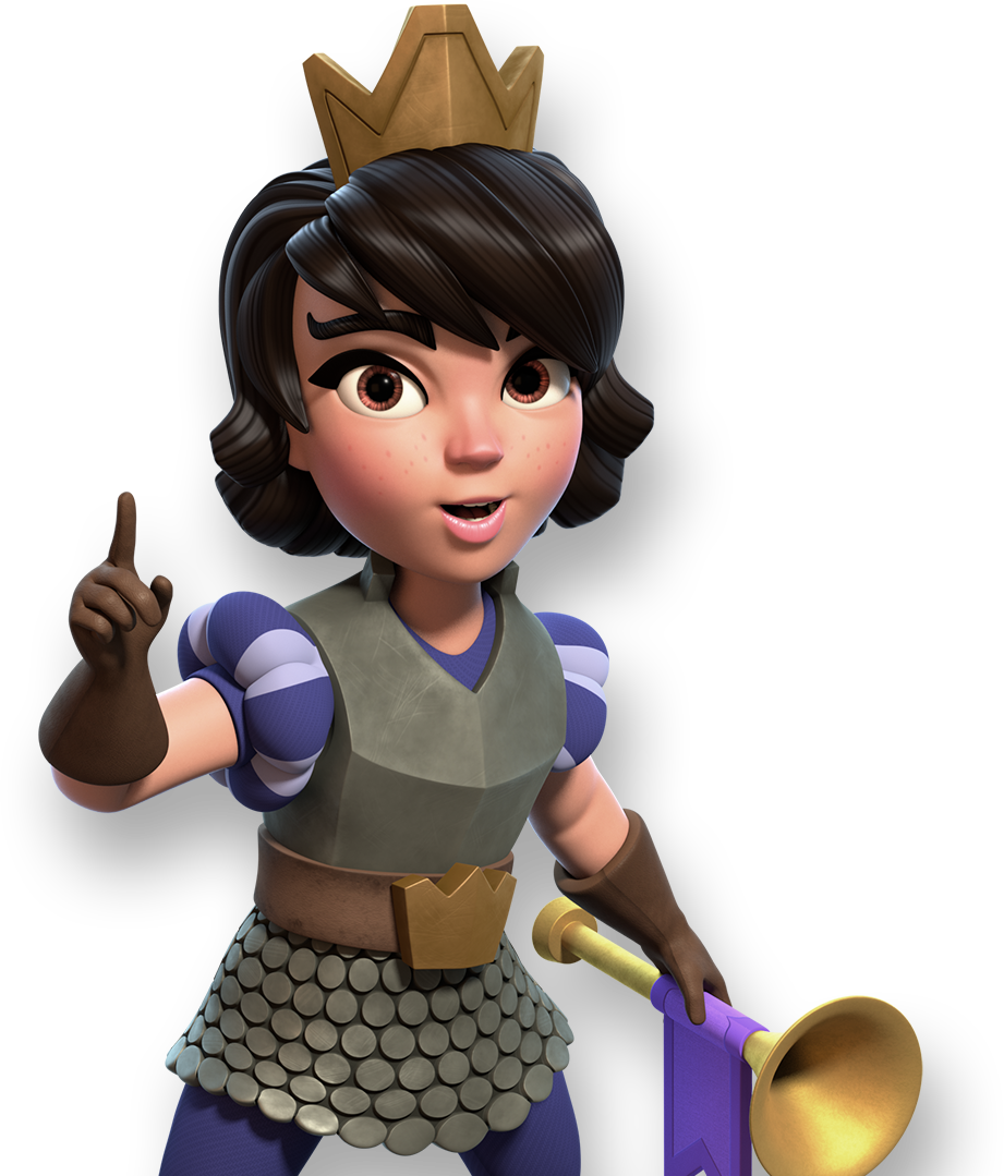 Princess Clash Royale Png - Princesa Clash Royale Png Clipart (921x1079), Png Download