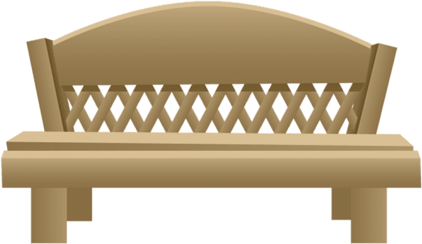 Free Png Download Garden Bench Transparent Clipart - Garden Bench Clipart Transparent (850x495), Png Download