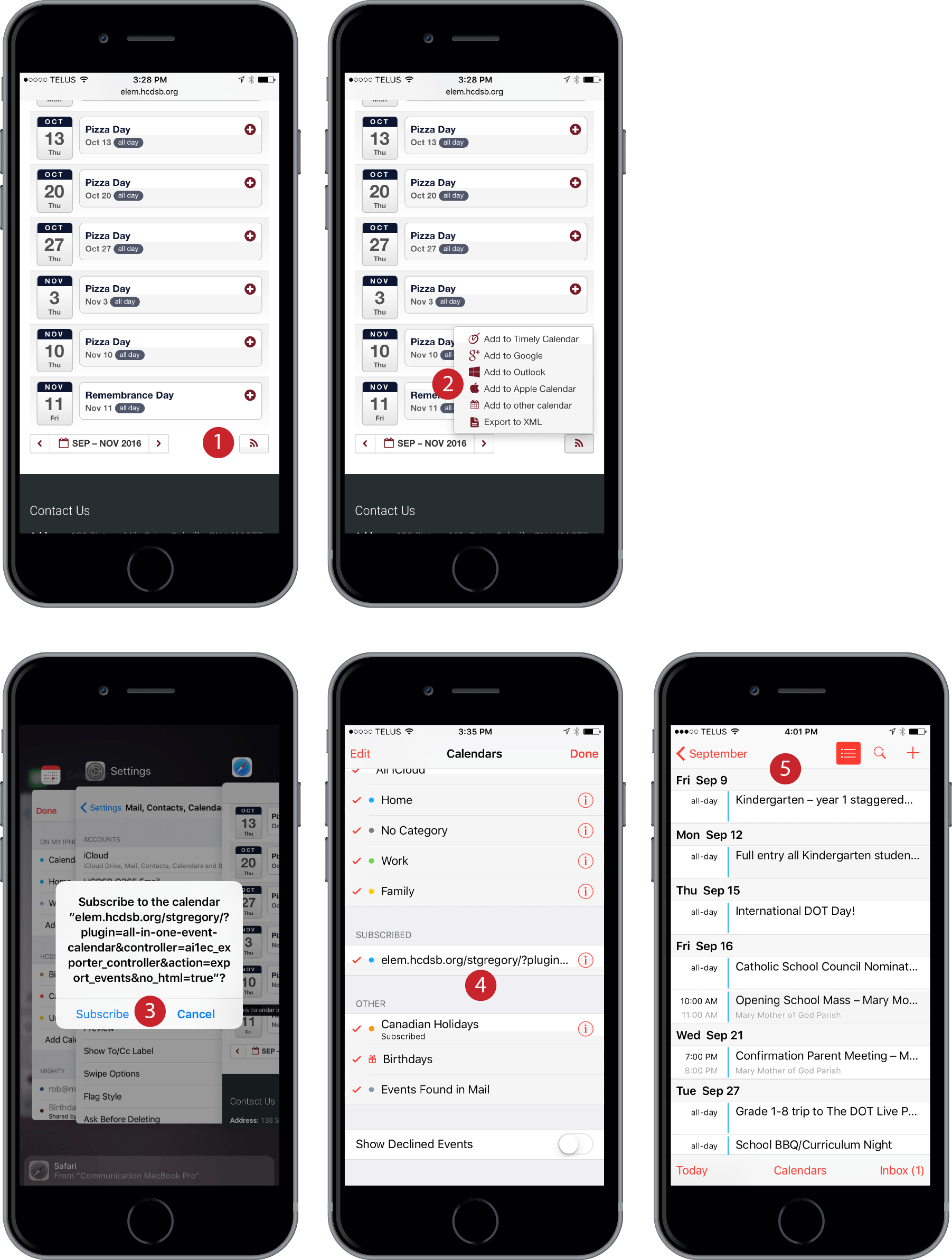 Subscribe To School Calendar - Iphone Clipart (1803x2387), Png Download