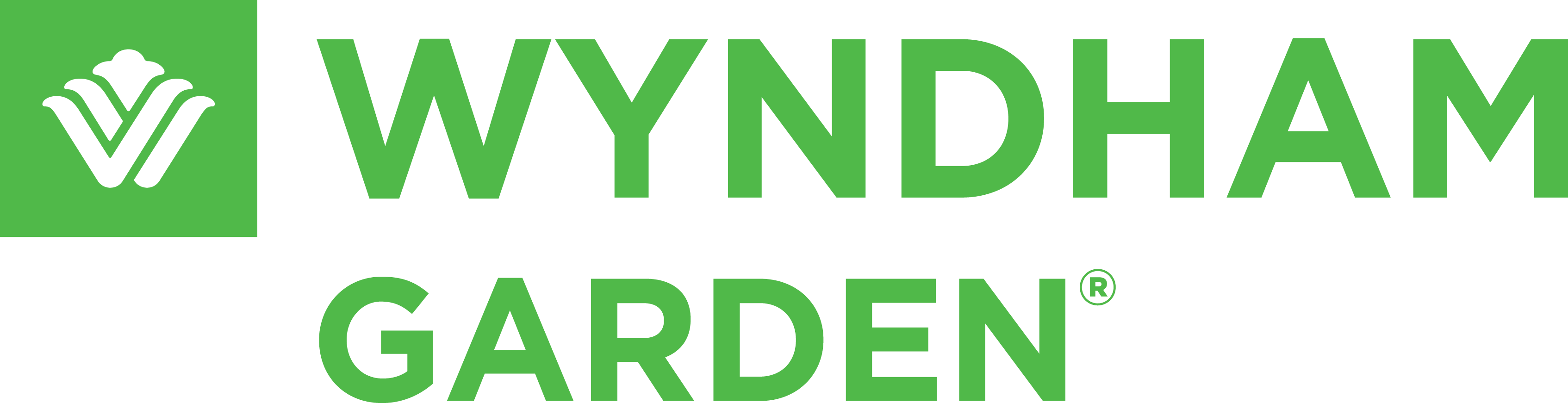 Media Logo Wyndhamgarden Png - Wyndham Garden Hotel Logo Clipart (3388x871), Png Download