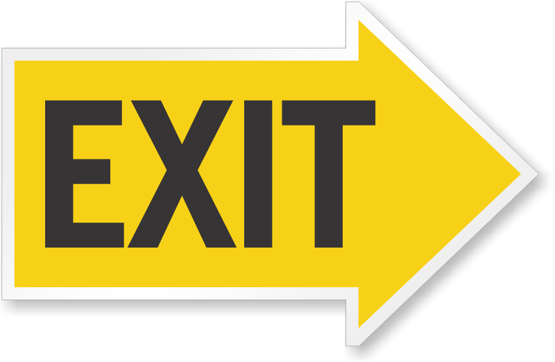Zoom, Price, Buy - Exit Sign Clipart (800x522), Png Download