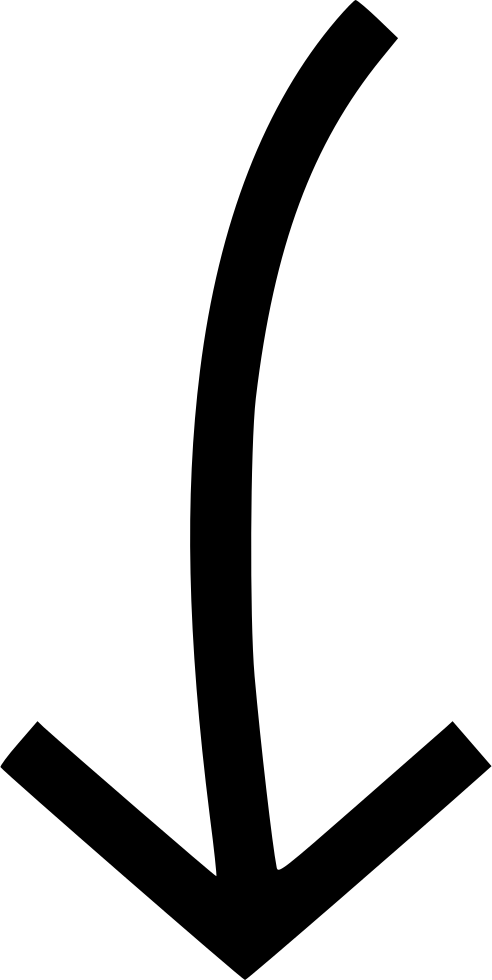 Arrow Pointing Down Png Clipart (492x980), Png Download