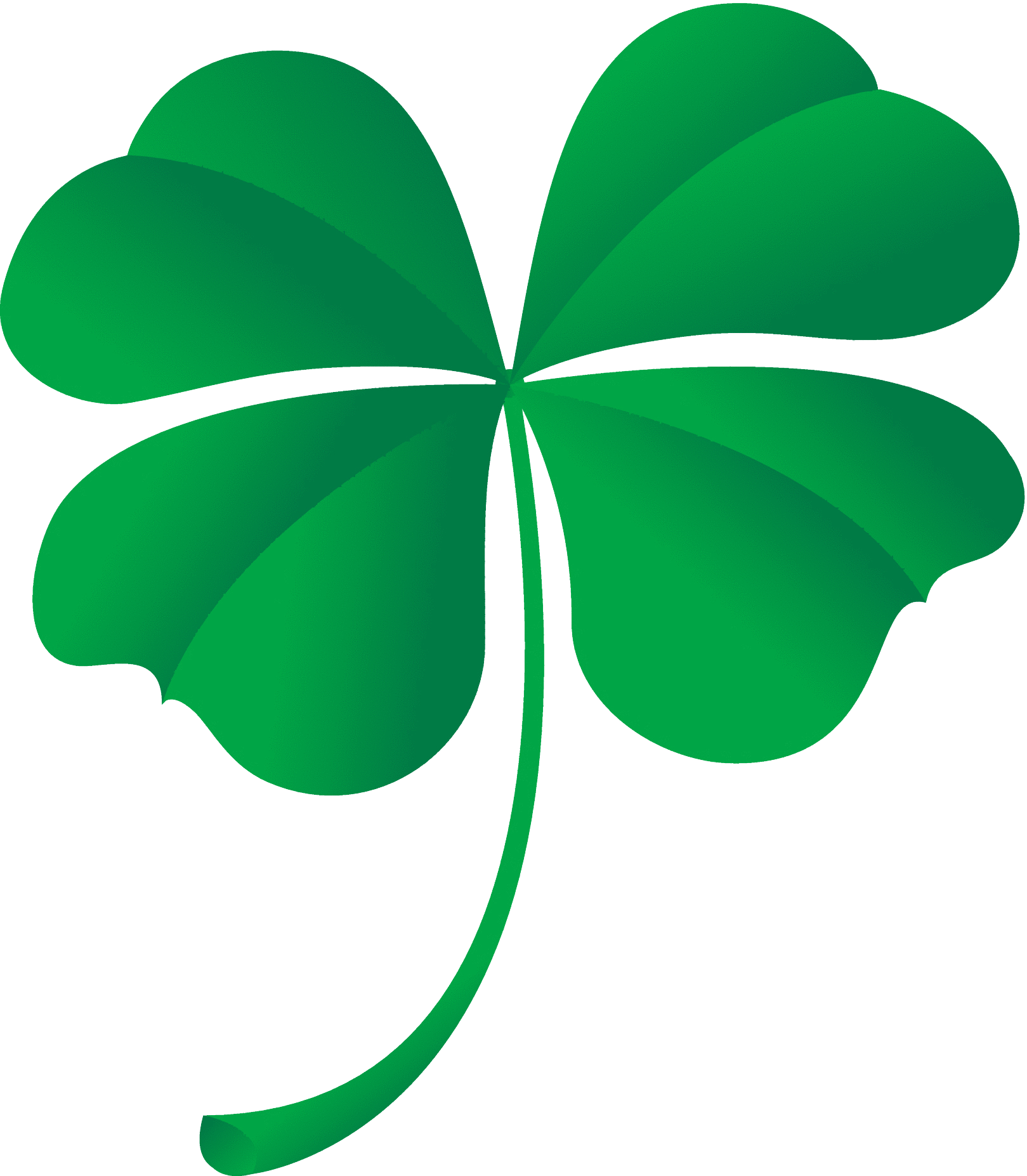 Lucky Clover Clipart (1619x1854), Png Download