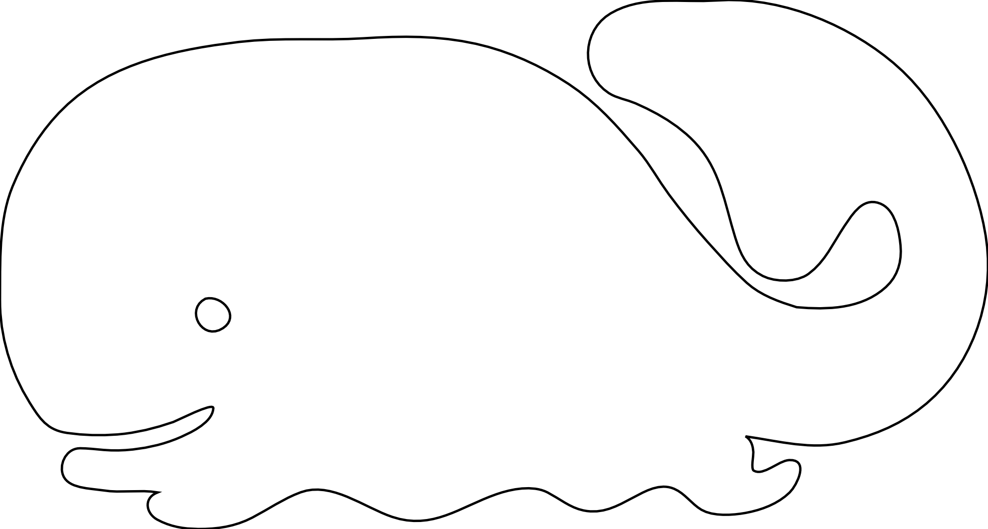 Whale Cartoon Clip Art Image - Whale White Png Transparent Png (1979x1061), Png Download