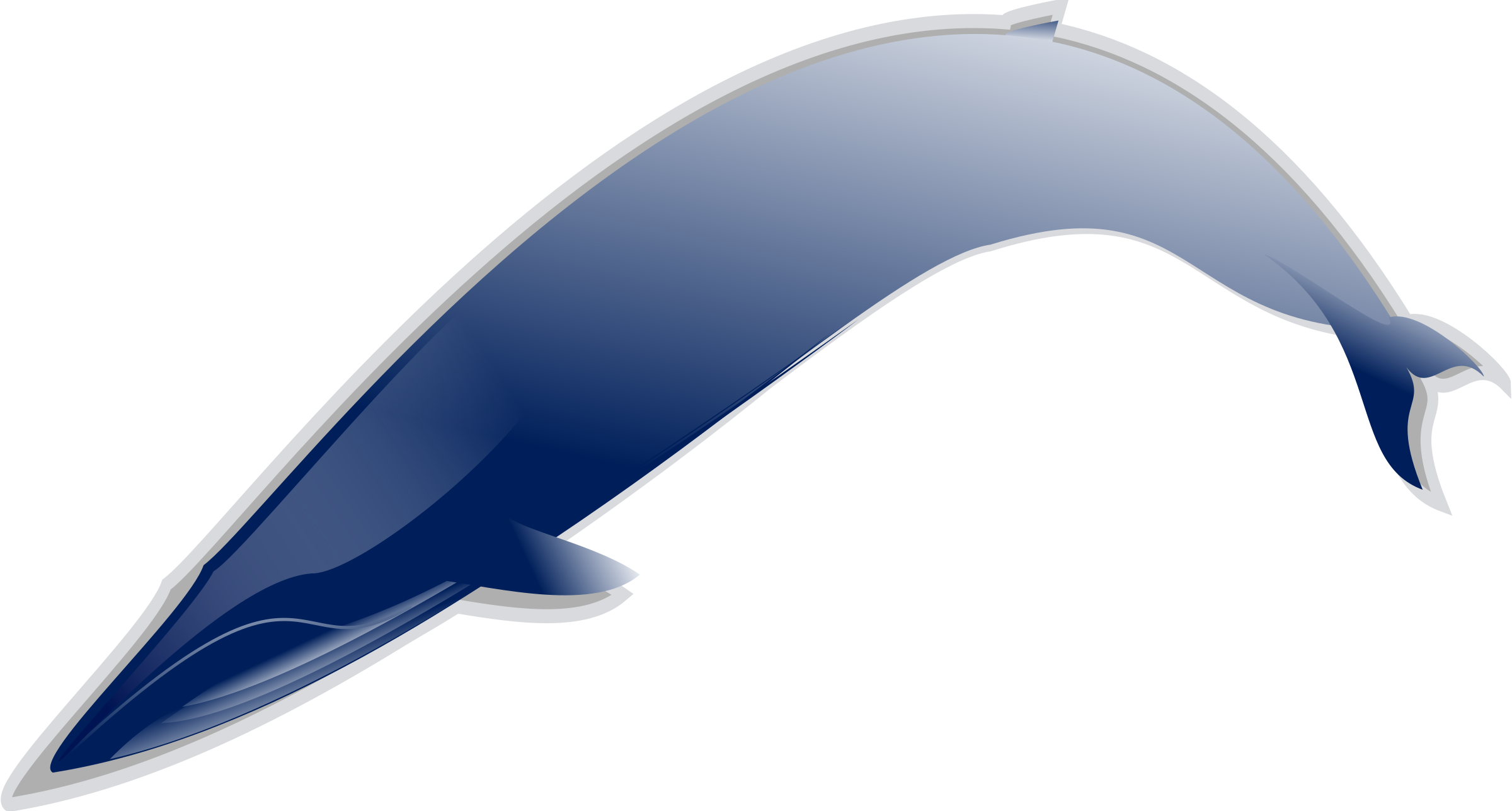 Whale Png Clipart (2400x1287), Png Download