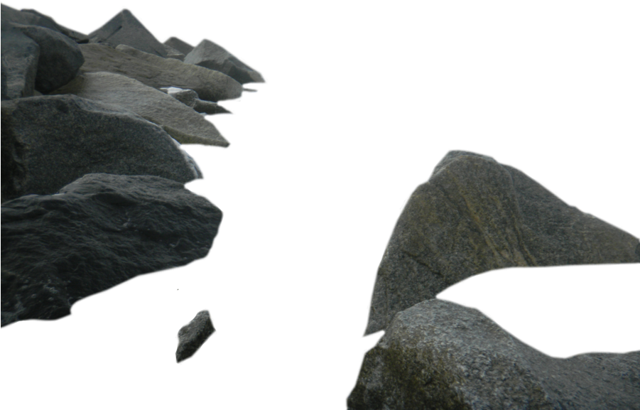 Rocks In Sea Png Clipart (900x596), Png Download