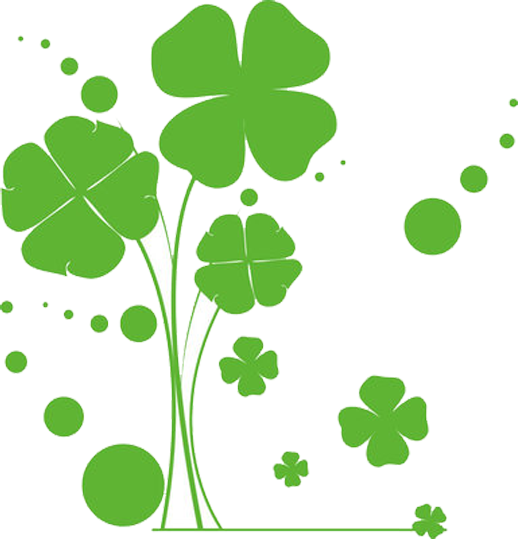 2953 X 2953 5 - Shamrock Sticker Free Background Clipart (2953x2953), Png Download