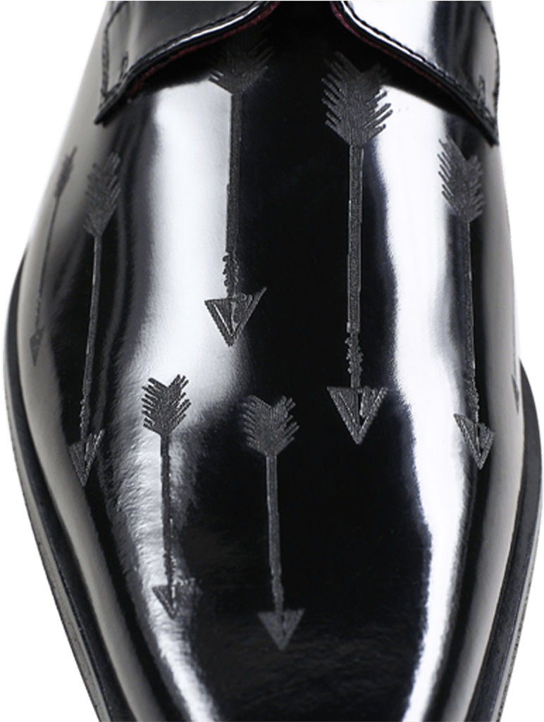 Derby Shoes Mark 5 Brush Black Lasercut Arrow New Hrs - Vase Clipart (1024x1024), Png Download
