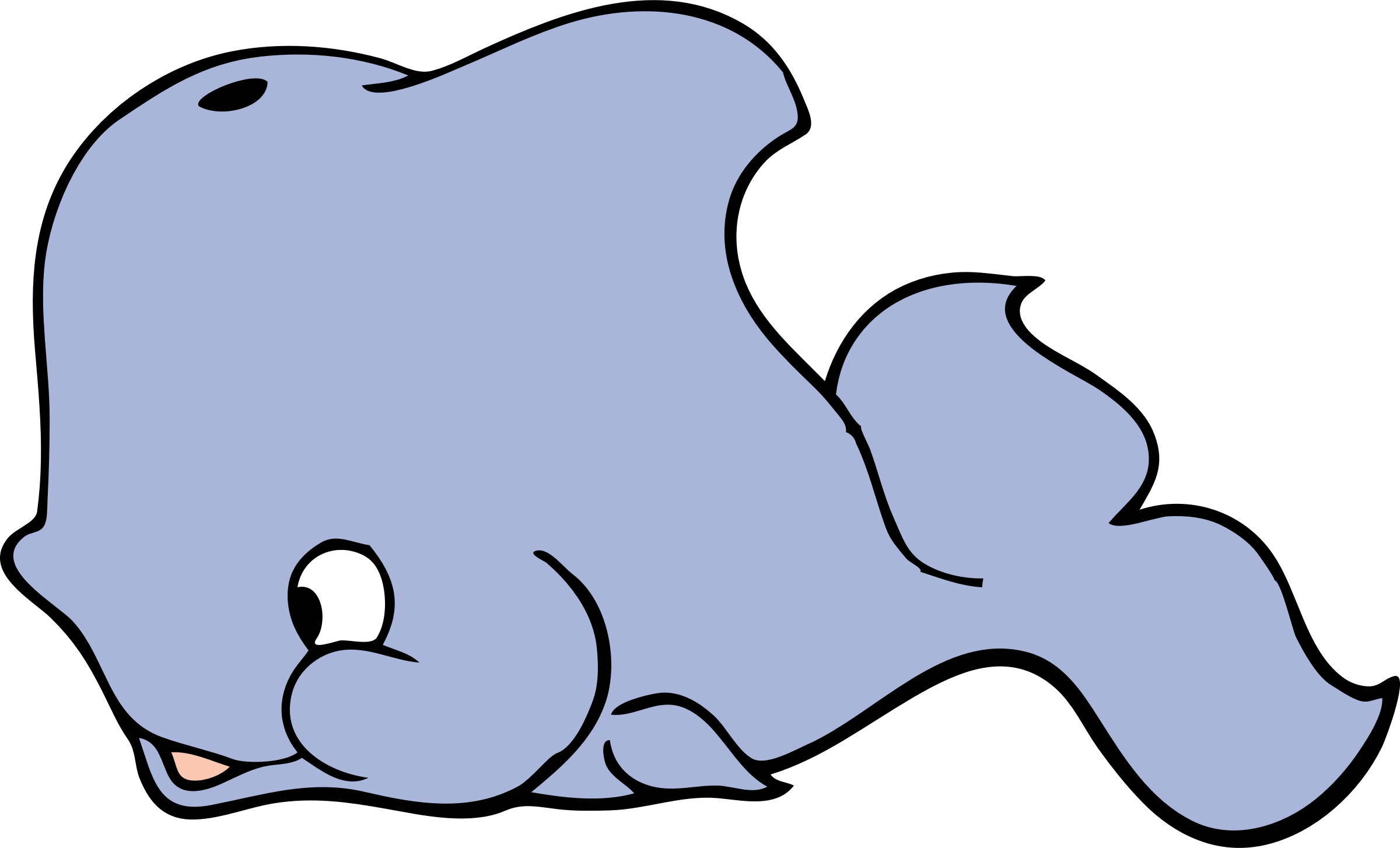 This Free Icons Png Design Of Cute Whale Clipart (2400x1454), Png Download