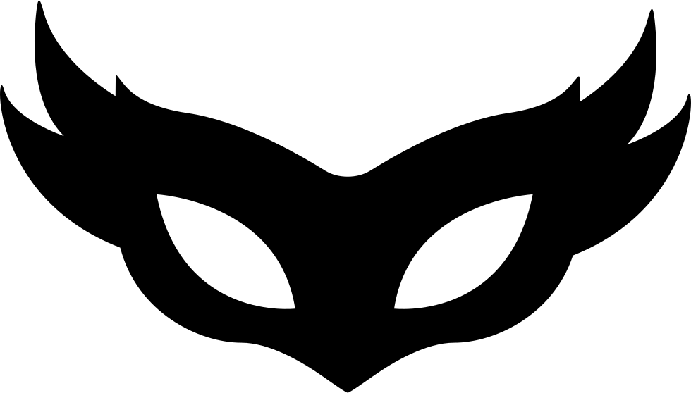 Snapchat Clipart Black And White - Eye Mask Png Transparent Png (980x558), Png Download