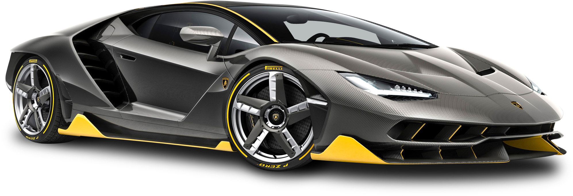 Lamborghini Centenario Lp 770 4 Black Car Png Image - Lamborghini Car Png Clipart (2122x836), Png Download