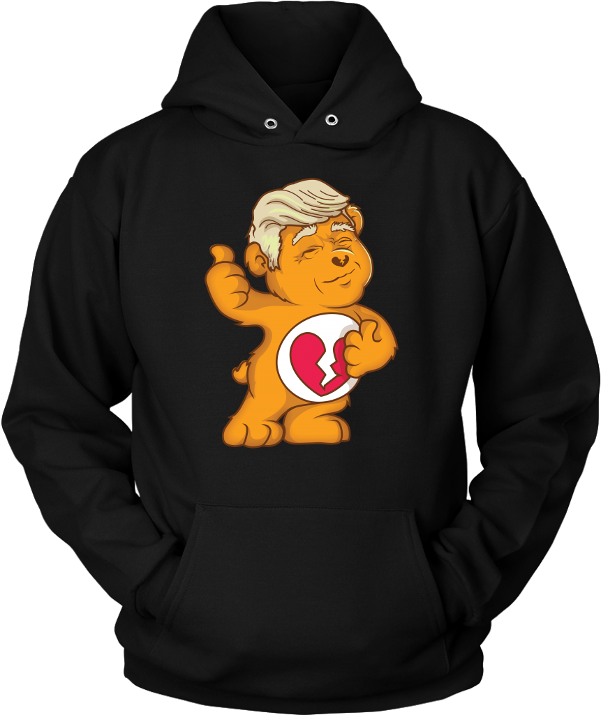 Maga Don't Care Bear W/ Trump Hair Funny Trump Political - Astroworld Travis Scott Hoodie Clipart (1024x1024), Png Download