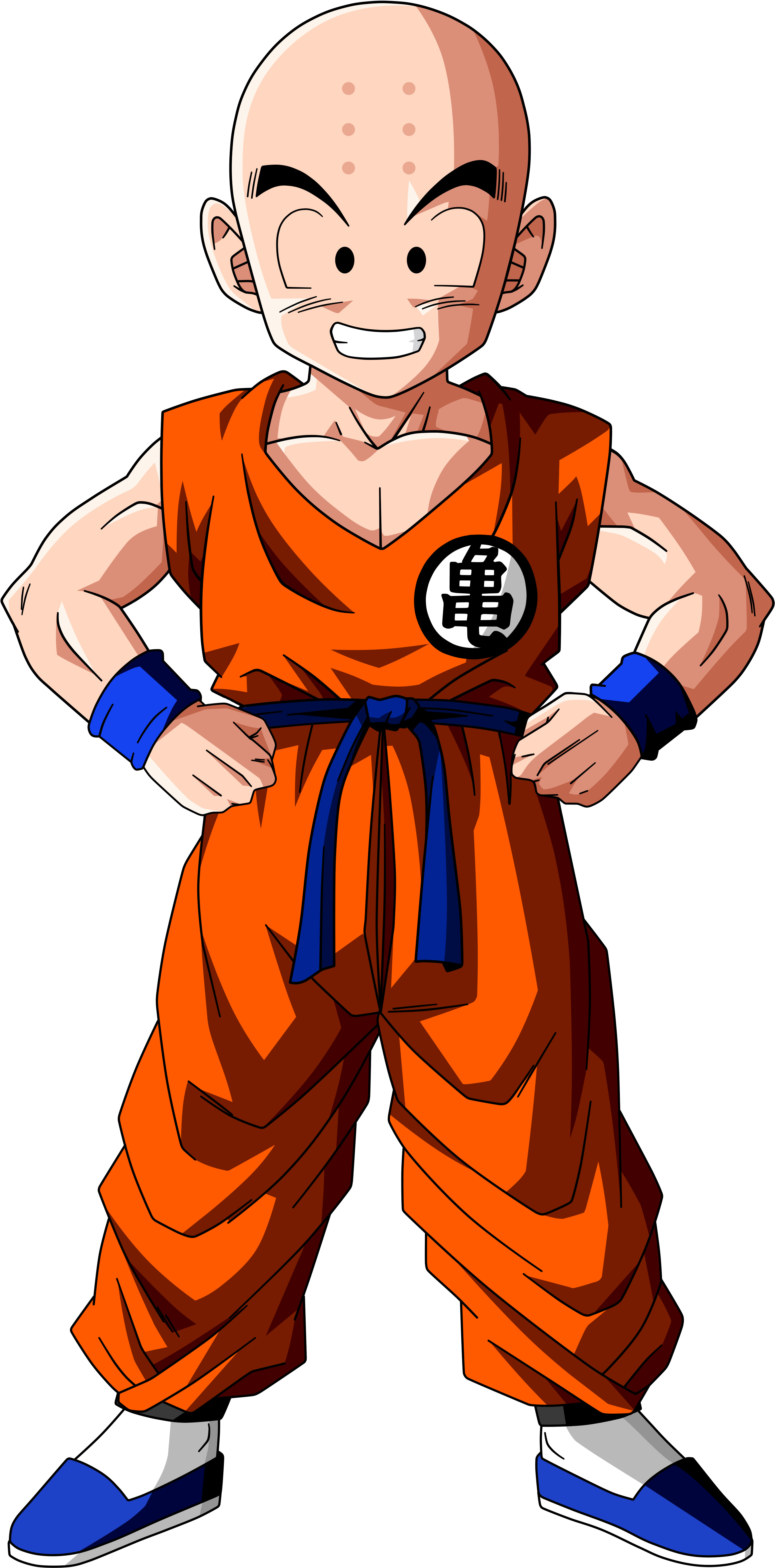 Personajes Dragon Ball Png - Dragon Ball Z Krilin Clipart (906x1566), Png Download