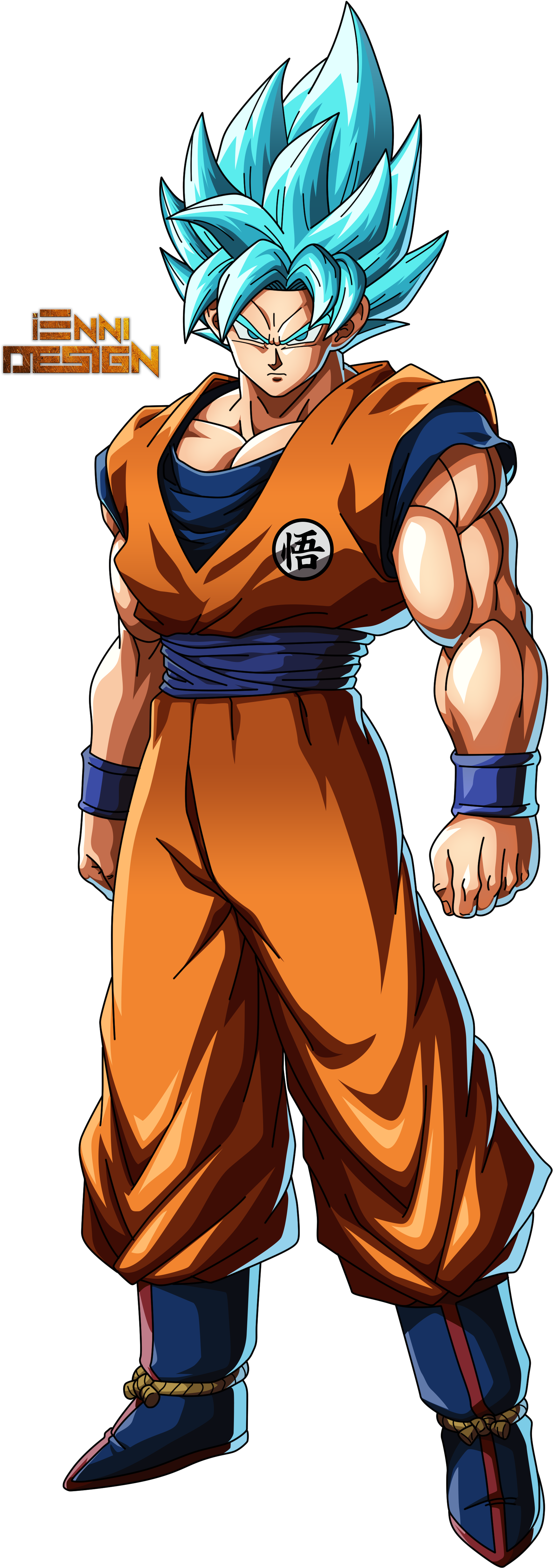 Dragon Ball Png High-quality Image - Goku Ssj Blue Fighterz Clipart (3000x5000), Png Download