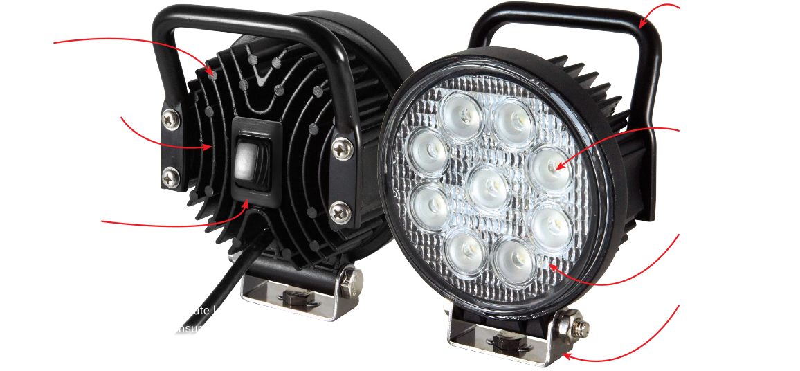 Xray Vision Led Worklights Features Xray Vision Led - Automotive Led Lights Logo Png Clipart (1200x553), Png Download