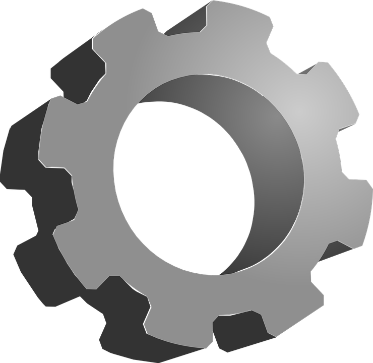 Gears Png 3d Clipart (740x720), Png Download