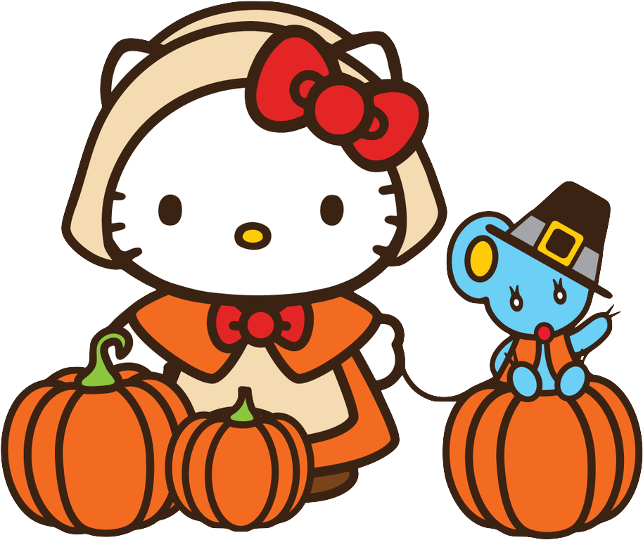 Clip Art Hello Kitty Thanksgiving - Png Download (1024x1024), Png Download