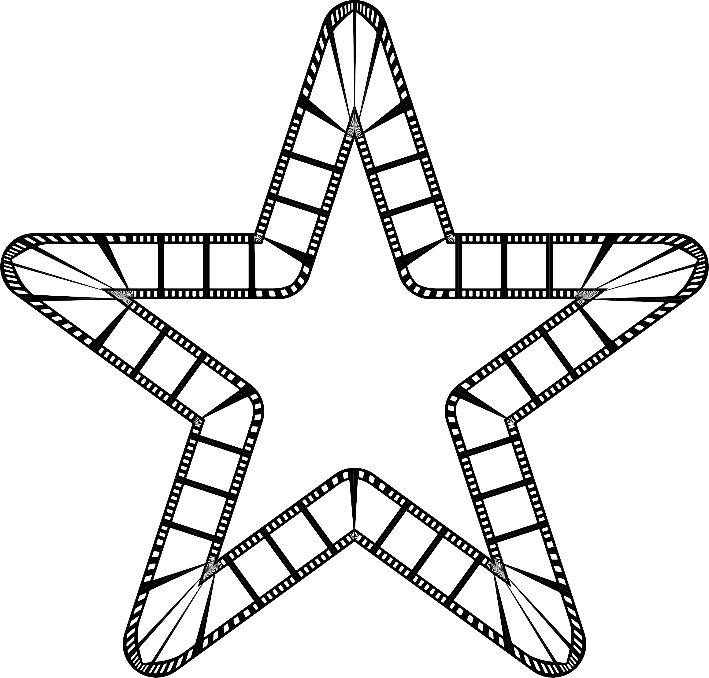 This Free Icons Png Design Of Film Strip Star 2 Clipart (2318x2215), Png Download