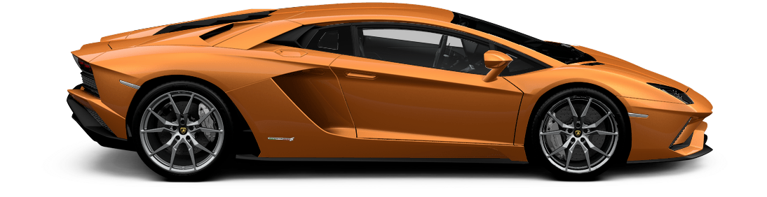 Golden Colour Lamborghini Aventador Clipart (1100x441), Png Download