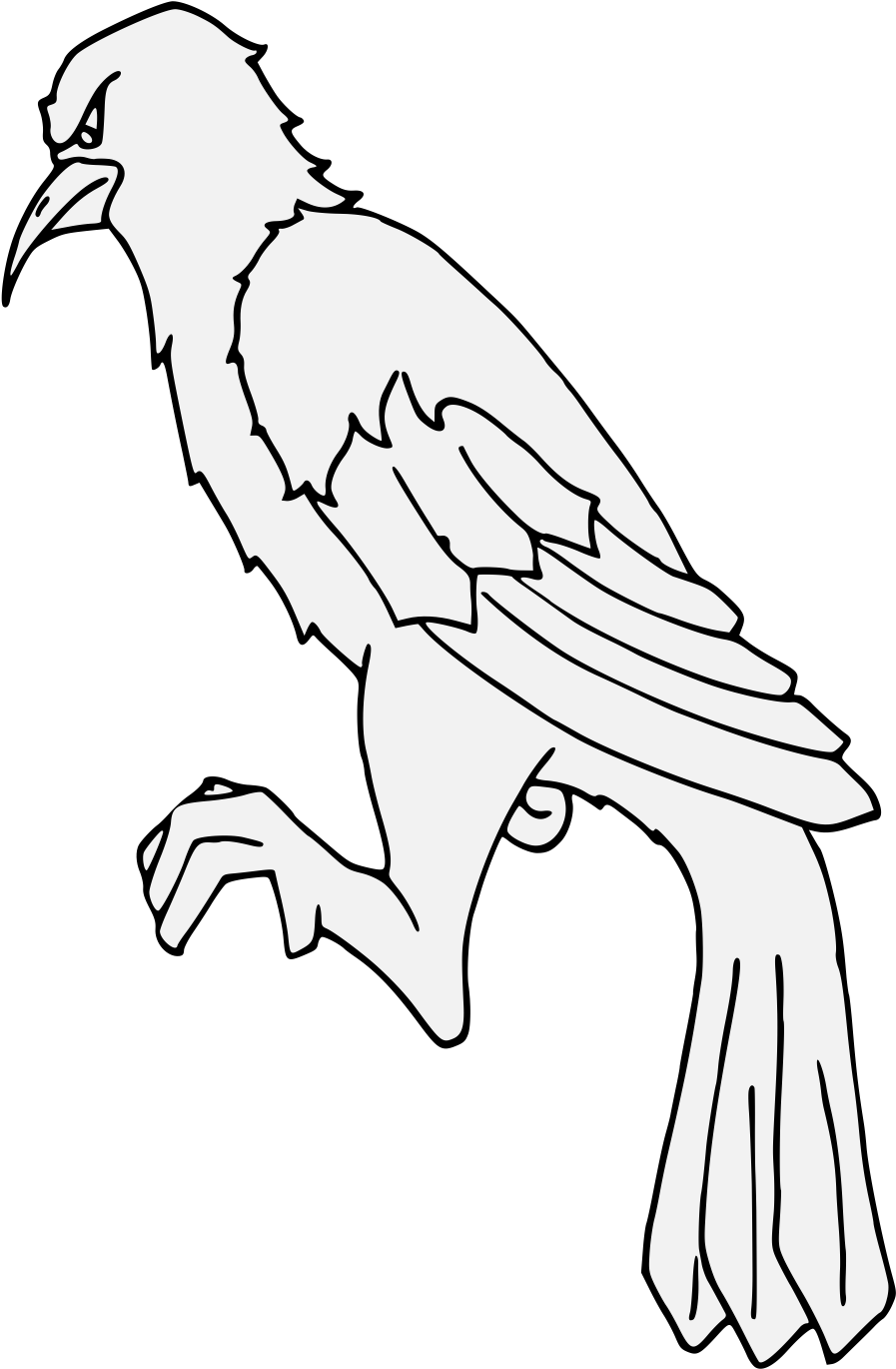 Crow - Accipitridae Clipart (956x1393), Png Download