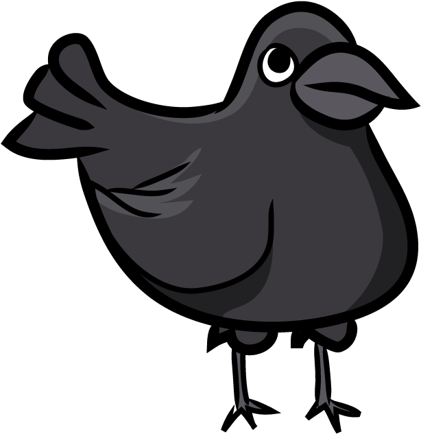 Crow - Crow Thinking Clipart Png Transparent Png (890x816), Png Download