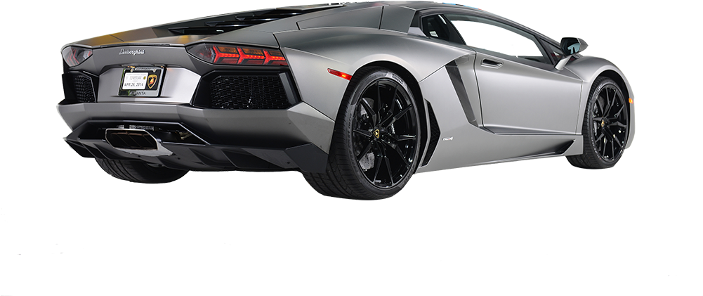 Lamborghini Aventador - Lamborghini Aventador Back Png Clipart (1000x667), Png Download