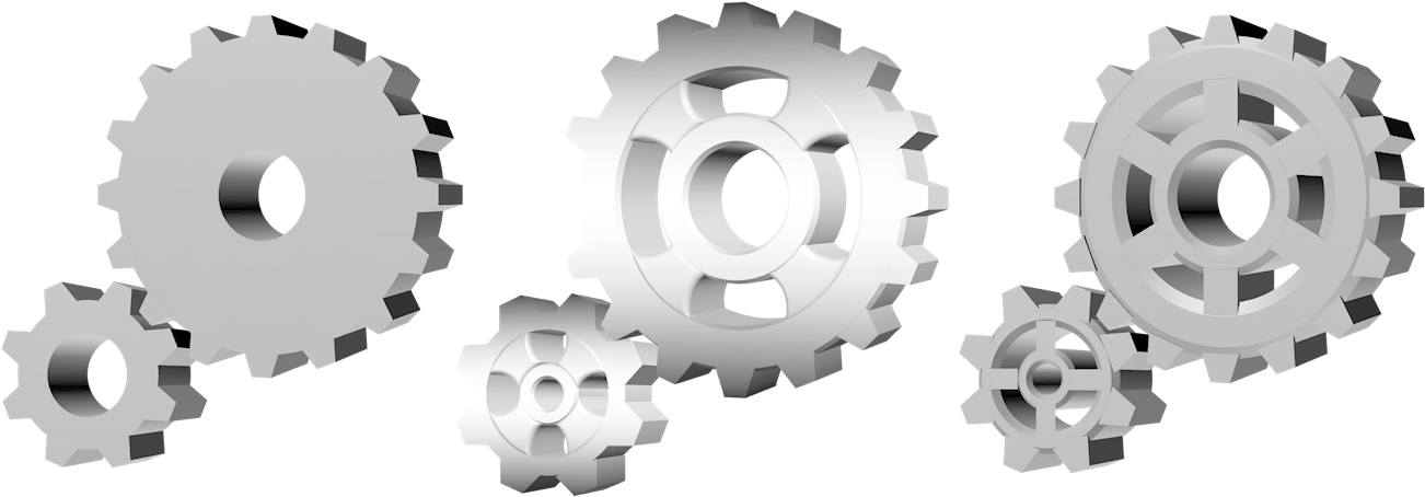 Gears Clipart 3d Gear - Illustration - Png Download (1302x454), Png Download