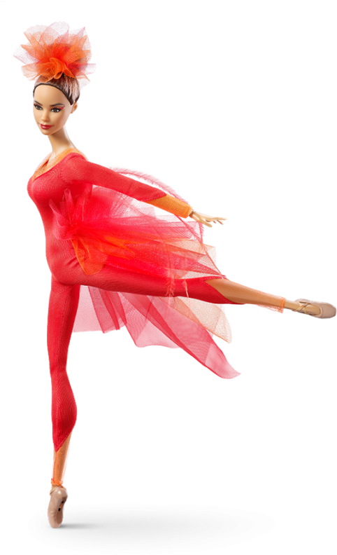Dolls, Red, Baby, Toy, Super, Girl, Dress, Dance Png - Misty Copeland Barbie Doll Clipart (495x800), Png Download