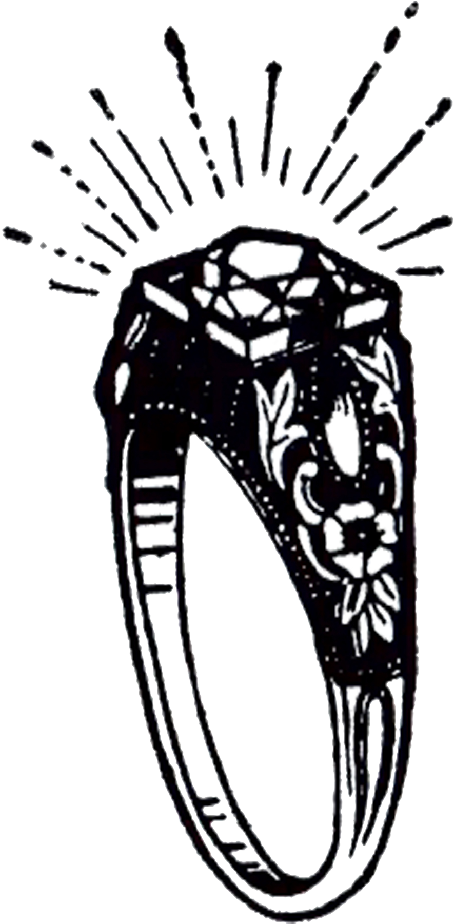 Double Wedding Rings Png Free - Wedding Ring Clipart (891x1800), Png Download