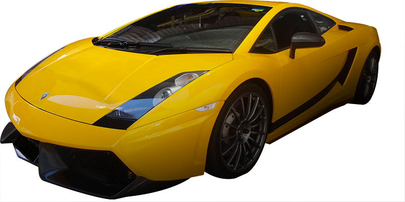 Yellow Lamborghini Transparent Background Png - Lamborghini Gallardo Clipart (802x400), Png Download