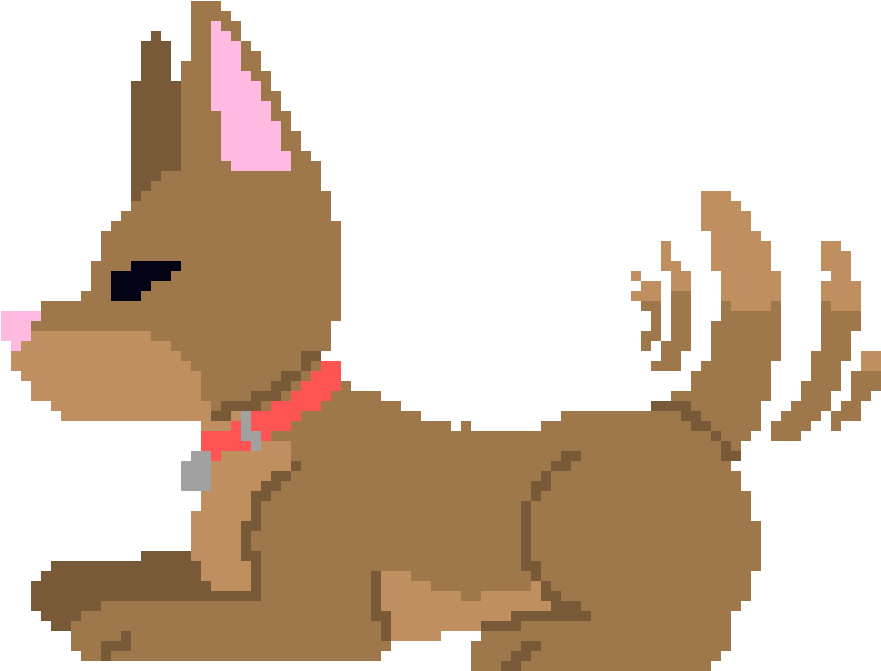 Pixel Dog Clipart (940x740), Png Download